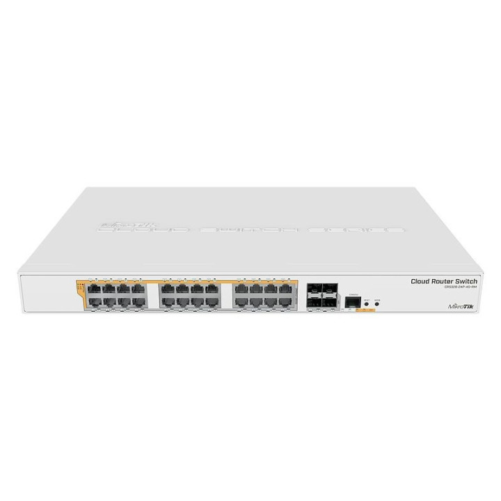 MikroTik CRS328-24P-4S+RM - 4S+RM 24 Gigabit Ethernet ports: Passive PoE