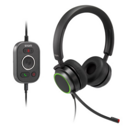 Snom 00004598_IT - A330D - Cuffie Biaurali Over-Ear con Audio Full-Band