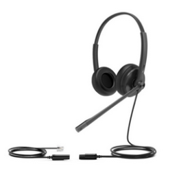 Yealink YHS34 Dual - Cuffie Biaurali con Attacco RJ9 per Telefono IP - Audio HD e Comfort