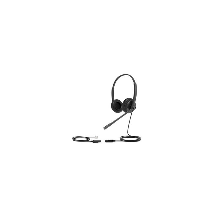 Yealink YHS34 Dual - Cuffie Biaurali con Attacco RJ9 per Telefono IP - Audio HD e Comfort