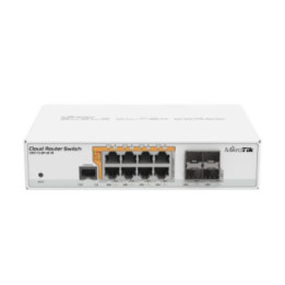 MikroTik CRS112-8P-4S-IN - Cloud Router Switch 112-8P-4S-IN con QCA8511 400Mhz CPU